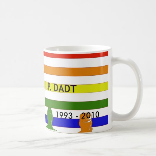 Militär- und Flaggenregenbogen, 1993 - 2010 Kaffeetasse (Rechts)