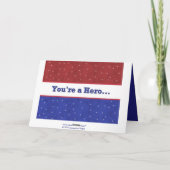 Militär - Unterstützung unserer Truppen - Sie sind Dankeskarte (Rückseite)