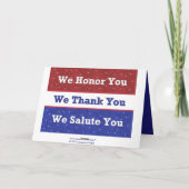 Militär - Unterstützung unserer Truppen - Wir begr Dankeskarte (Rückseite)