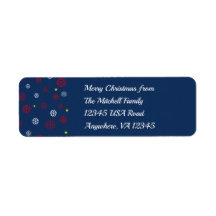 Militär USA Weihnachtsschneeflocken Blau