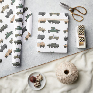 Militär-Verpackungspapier, Panzer-Geschenkverpacku Geschenkpapier