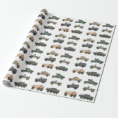 Militär-Verpackungspapier, Panzer-Geschenkverpacku Geschenkpapier (Ungerollt)