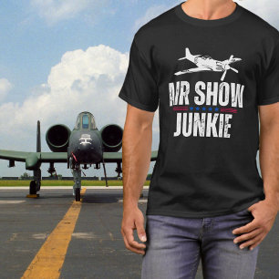 Militär Vintage Flugzeug WWII Flugshow Junkie T-Shirt