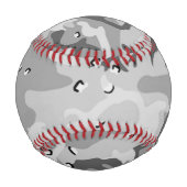 Militär Winter Gray Camouflage Muster Baseball (Rückseite)