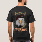 Militäradlerabdeckung im Flugzeug Abteilung Armee T-Shirt (Rückseite)