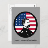 Militäraktor - Joshua L. Chamberlain Postkarte (Vorne/Hinten)