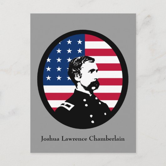 Militäraktor - Joshua L. Chamberlain Postkarte (Vorderseite)