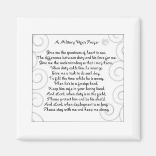 Militärangehörige beten magnet (Vorne)