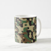 Militärarmee Camouflage Mit Monogramm Kaffeetasse (VorderseiteRechts)