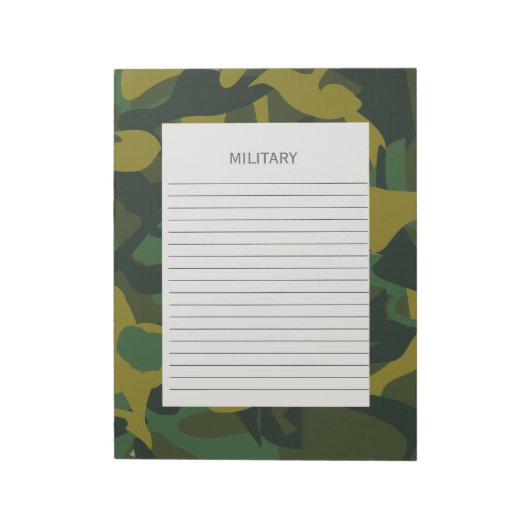 Militärarmee Camouflage Notizblock (Rotiert)