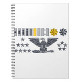 Militärarmee-Insignie-Ränge Notizblock (Vorderseite)