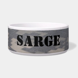Militärart Camoflauge, personalisiert Napf