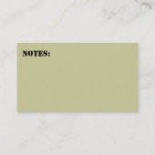 Militärart-Vati-Kontakt-Info-Karte Telefonnummerkarte (Rückseite)