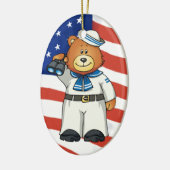 Militärbären Keramik Ornament (Links)