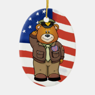 Militärbären Keramikornament
