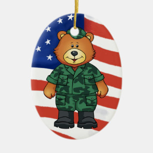 Militärbären Keramikornament