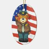 Militärbären Keramikornament (Links)