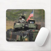 Militärbehälter mit uns Flagge mousepad (Mit Mouse)