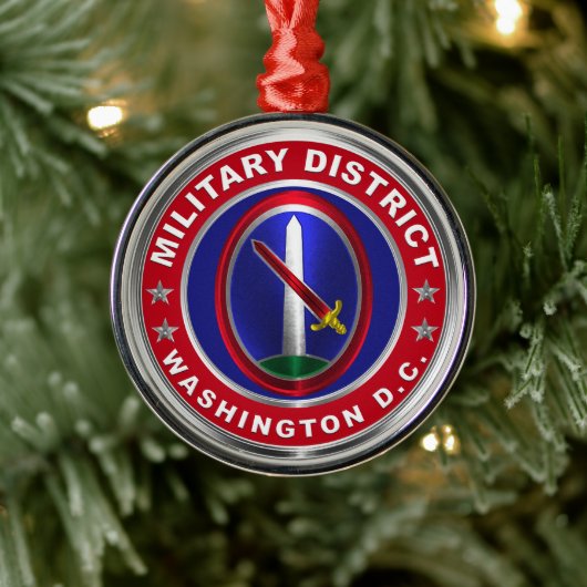 Militärbezirk Washington MDW Weihnachten Ornament Aus Metall (Baum)