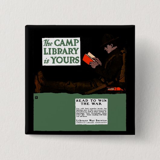 Militärbibliothek des Ersten Weltkriegs 1917 Button (Vorderseite)