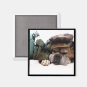 Militärboxer-Magnet Magnet (Vorderseite/Rückseite)