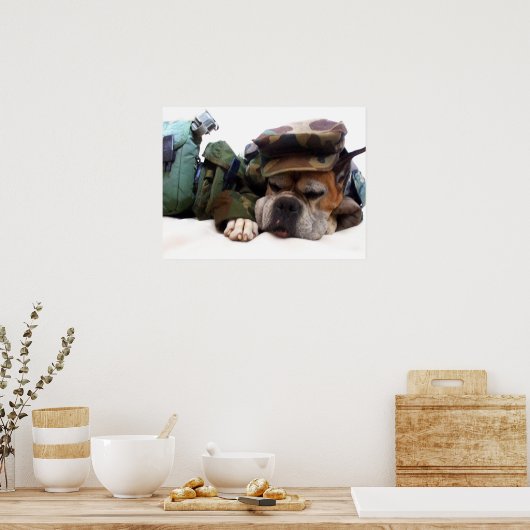 Militärboxer Poster (Küche)