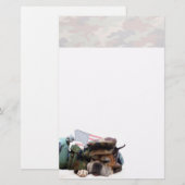Militärboxerhund stationär briefpapier (Vorne/Hinten)