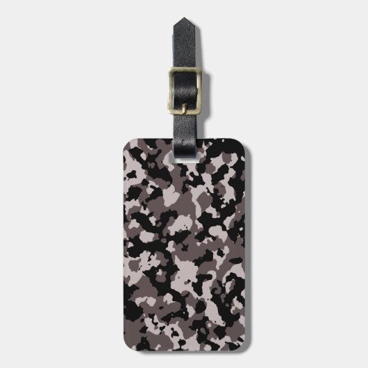 Militärbrown-Tarnungs-Muster Gepäckanhänger (Vorderseite vertikal)
