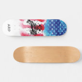 *~* Militärdienst FISHERMAN Red White Blue Flag Skateboard (Horizontal)