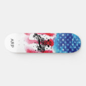 *~* Militärdienst FISHERMAN Red White Blue Flag Skateboard (Horizontal)