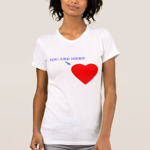 MilitärEhefrau-Fräulein You Are Here In mein Her T-Shirt