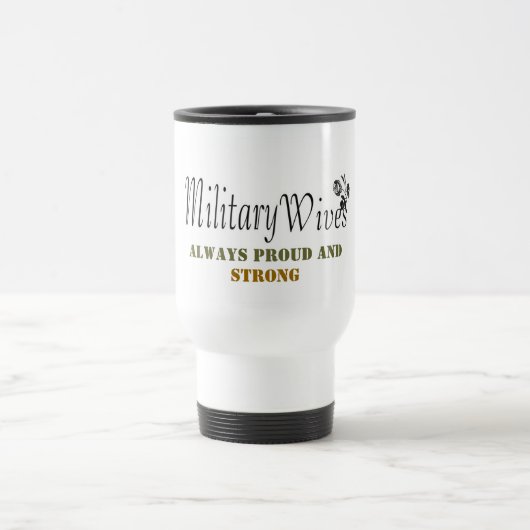 MilitärEhefrau-Tasse Reisebecher (Mittel)