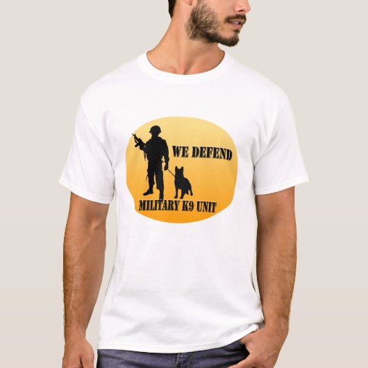 Militäreinheit K9 T-Shirt (Vorderseite)