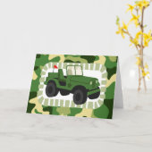 Militärfahrzeug der Camouflage Karte (Gelbe Blume)