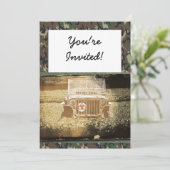 Militärfahrzeug Einladung (Stehend Vorderseite)