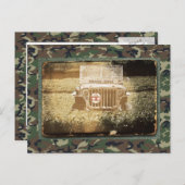 Militärfahrzeug Postkarte (Vorne/Hinten)
