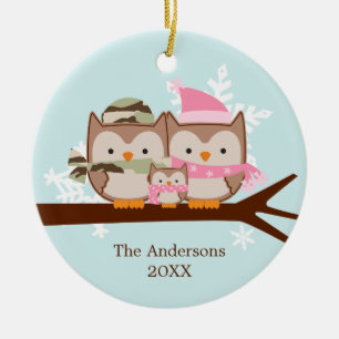 Militärfamilien-Weihnachtsverzierungen Keramik Ornament