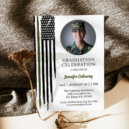 Militärflagge, Abschluss für die Grundausbildung d Einladung