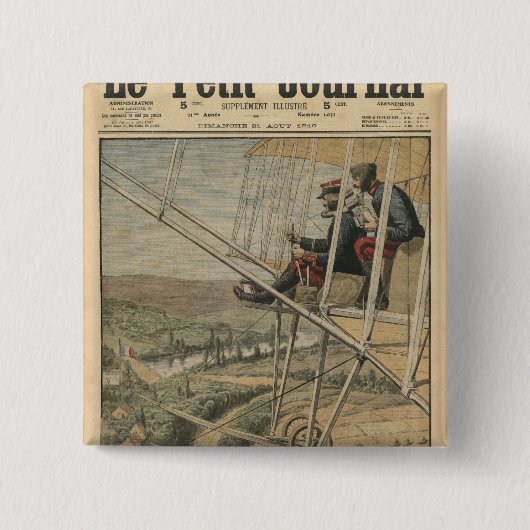 Militärflieger auf der Ostfront Button (Vorderseite)