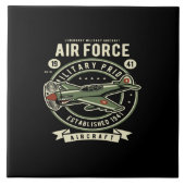 Militärflugzeug Fliese (Vorderseite)