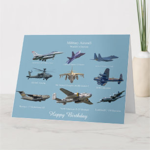 Militärflugzeuge der USA und des Vereinigten König Karte