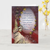 Militärfreiheits-Willkommens-Zuhause-Gruß-Karte Karte (Gelbe Blume)