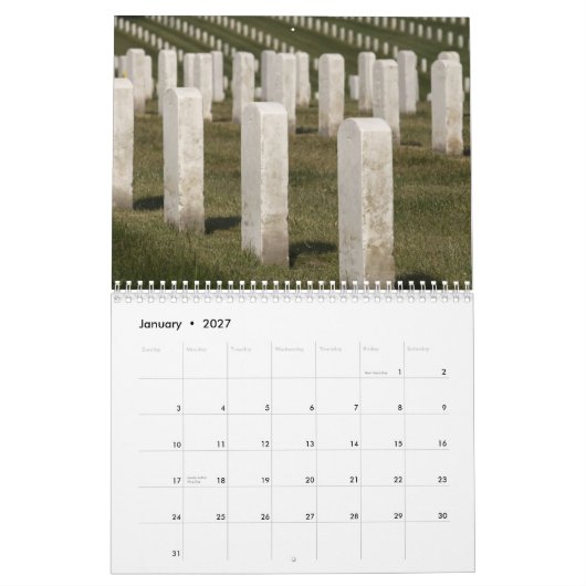 MilitärFriedhof Kalender (Jan 2027)