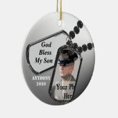 Militärgebet Keramik Ornament (Rechts)