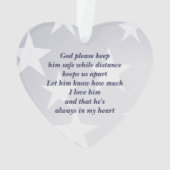 Militärgebet mit Foto Ornament (Rückseite)