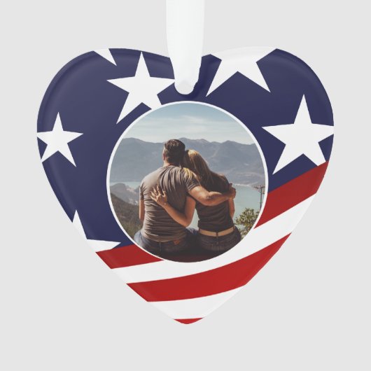 Militärgebet mit Foto Ornament (Vorderseite)