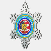 Militärgeheimdienst Veteran Keepake Schneeflocken Zinn-Ornament (Rechts)