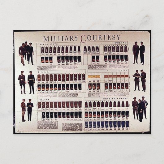 Militärgerichte Postkarte (Vorderseite)