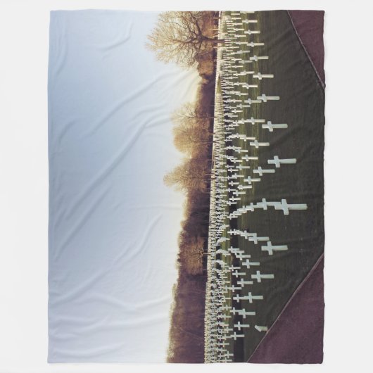 MILITÄRgräber Fleecedecke (Vorderseite)