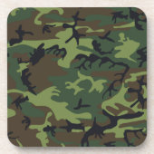 Militärgrün-Tarnung Getränkeuntersetzer (Vorderseite)